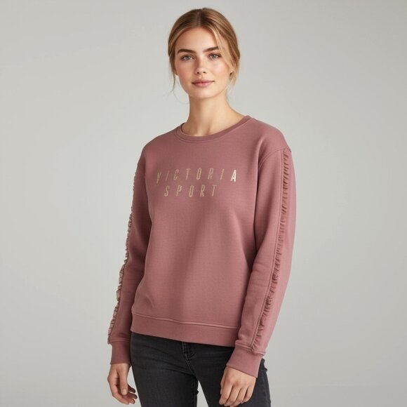 Victoria Sport Mauve Pink Crewneck Sweatshirt Size Medium - Picture 1 of 4